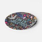 Kleurrijke Dia de los Muertos | Papieren Bordje (Gekanteld)