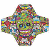 Kleurrijke Dia de los Muertos Skulls Voetbal (Enkel)