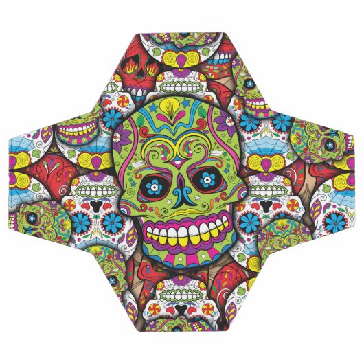 Kleurrijke Dia de los Muertos Skulls Voetbal (Enkel)