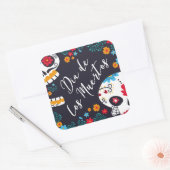 Kleurrijke Dia de los Muertos | STICKER (Envelop)