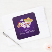 Kleurrijke Dia de los Muertos | STICKER (Envelop)