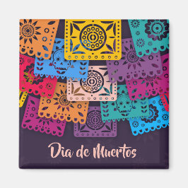 Kleurrijke Dia de Muertos Banners | Magneet