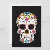 💀 Kleurrijke Día de Muertos Feestuitnodiging Kaart (Achterkant)
