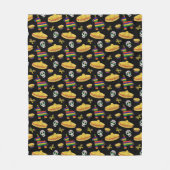 Kleurrijke Día de Muertos Mexicaanse Fiesta Worp Fleece Deken (Voorkant)