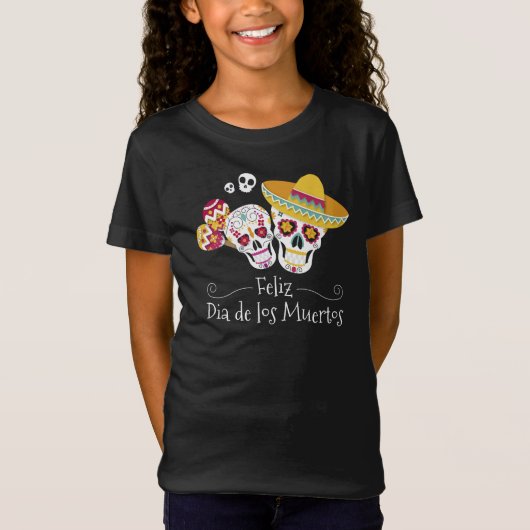 Kleurrijke Dia de Muertos Party | Shirts (Voorkant)