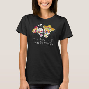 Kleurrijke Dia de Muertos Party Shirts