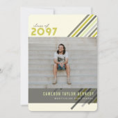 Kleurrijke diagonaal-band fotogradatiepartij kaart (Voorkant)