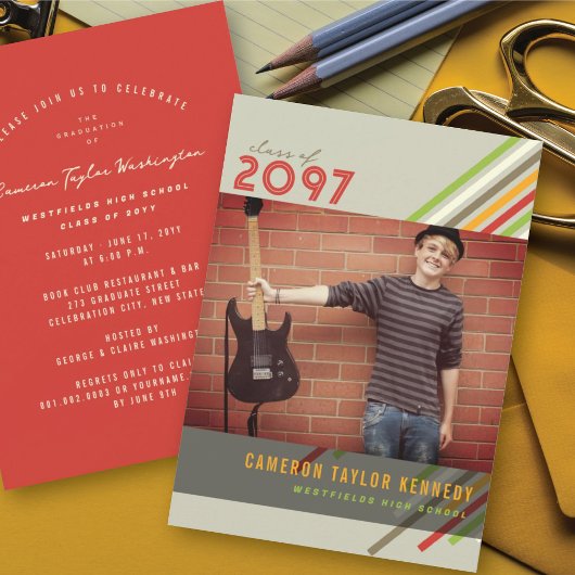 Kleurrijke diagonaal-band fotogradatiepartij kaart