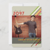 Kleurrijke diagonaal-band fotogradatiepartij kaart (Voorkant)