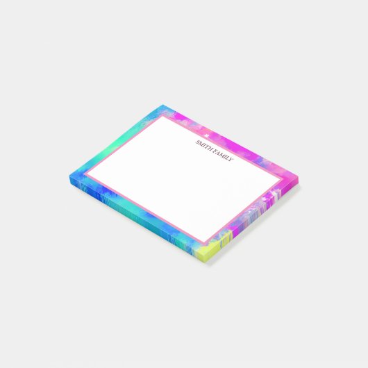 Kleurrijke diagonaal-strips post-it® notes (Schuin)