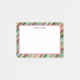 Kleurrijke diagonaal-strips post-it® notes