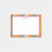 Kleurrijke diagonaal-strips post-it® notes (Voorkant)