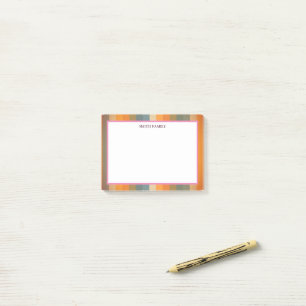 Kleurrijke diagonaal-strips post-it® notes