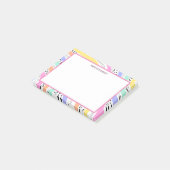 Kleurrijke diagonaal-strips post-it® notes (Schuin)