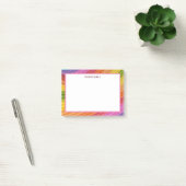 Kleurrijke diagonaal-strips post-it® notes (Kantoor)