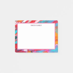 Kleurrijke diagonaal-strips post-it® notes