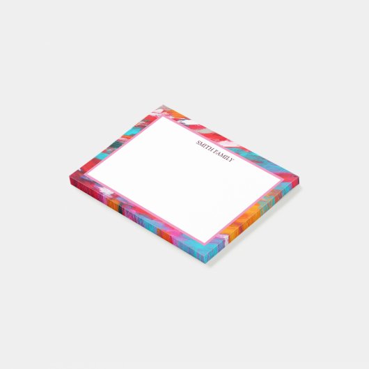 Kleurrijke diagonaal-strips post-it® notes (Schuin)