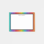 Kleurrijke diagonaal-strips post-it® notes (Voorkant)