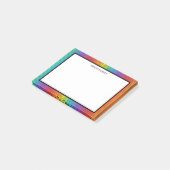 Kleurrijke diagonaal-strips post-it® notes (Schuin)