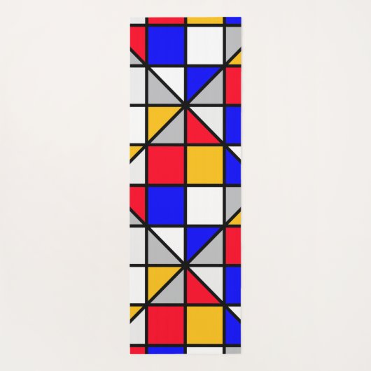 kleurrijke diagonaal yogamat (Achterkant)