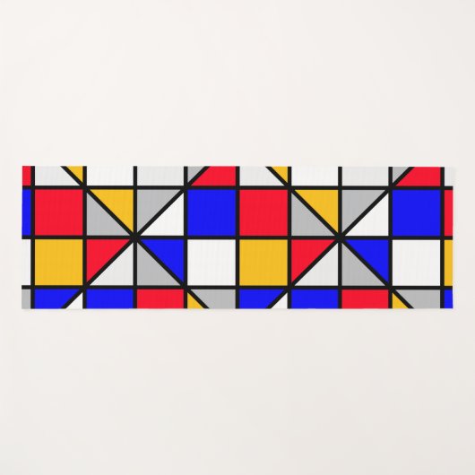 kleurrijke diagonaal yogamat (Voorkant (horizontaal))