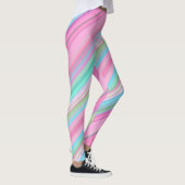 Kleurrijke diagonale strepen leggings (Rechts)