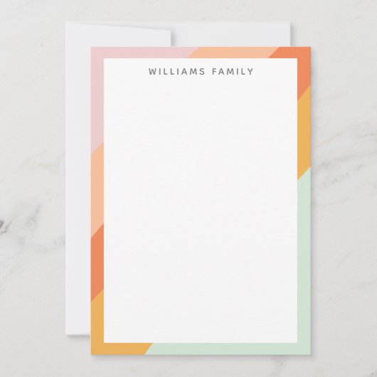 Kleurrijke diagonale strepen Retro Sweet Snoep pas (Voorkant)