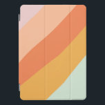 Kleurrijke diagonale strepen Retro Sweet Snoep pas iPad Pro Cover<br><div class="desc">Een leuke retro geometrische diagonale strepen grafisch ontwerp in een schattig kleurenpalet van oranje,  geel,  perzik,  koraal,  pastelroze en muntgroen.</div>