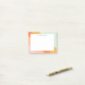 Kleurrijke diagonale strepen Retro Sweet Snoep pas Post-it® Notes (Op bureau)