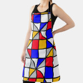 Kleurrijke diagonale vierkantjes schort (Insitu)