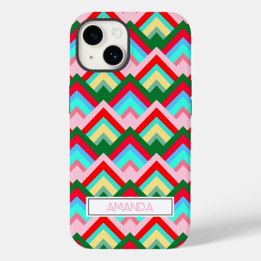 Kleurrijke Diamant Bergtop Persoonlijk Case-Mate iPhone Case (Achterkant)