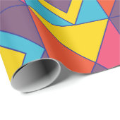 Kleurrijke Diamant Driehoek Geometrisch Cadeaupapier (Rol Hoek)