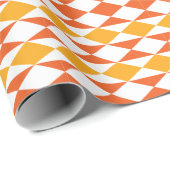 Kleurrijke Diamant Modern Geometrisch Streeppatroo Cadeaupapier (Rol Hoek)