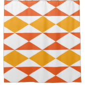 Kleurrijke Diamant Modern Geometrisch Streeppatroo Douchegordijn (Voorkant)