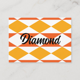 Kleurrijke Diamant Moderne Geometrische Visitekaartje