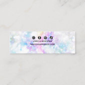 Kleurrijke Diamant Oorbel Sieraden Display Houder Mini Visitekaartje (Achterkant)