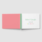 Kleurrijke diamanten confetti bruiloft gastenboek (Volledig)