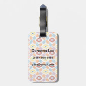 Kleurrijke diamanten die geometrisch zijn bagagelabel (Achterkant verticaal)