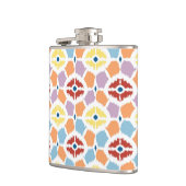 Kleurrijke diamanten die geometrisch zijn heupfles (Links)