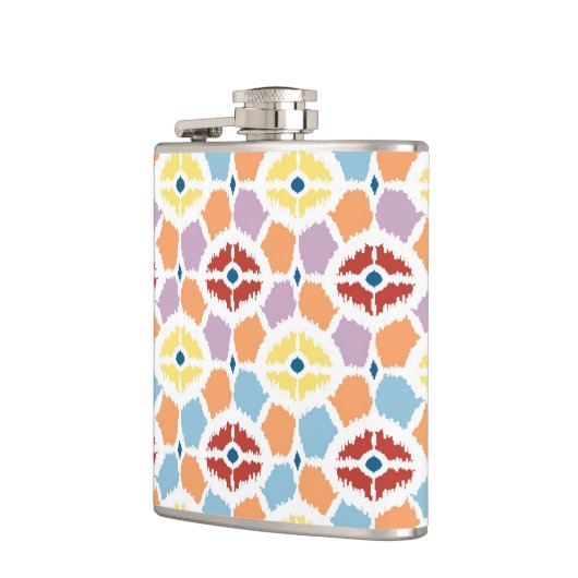 Kleurrijke diamanten die geometrisch zijn heupfles (Links)