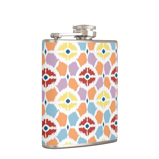 Kleurrijke diamanten die geometrisch zijn heupfles (Rechts)