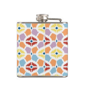 Kleurrijke diamanten die geometrisch zijn heupfles (Achterkant)