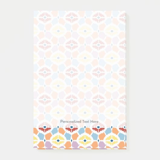 Kleurrijke diamanten die geometrisch zijn post-it® notes (Voorkant)