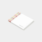 Kleurrijke diamanten die geometrisch zijn post-it® notes (Schuin)