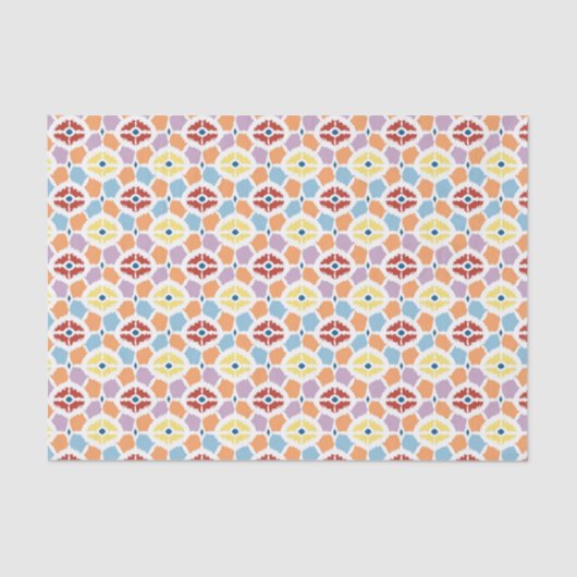 Kleurrijke diamanten die geometrisch zijn tissuepapier (Voorkant)