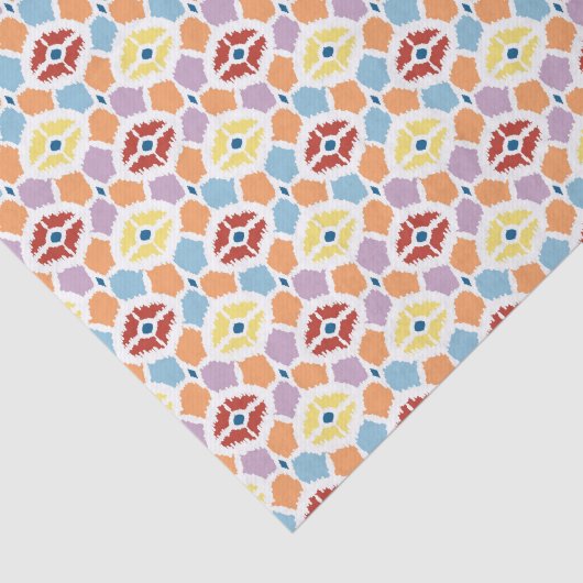 Kleurrijke diamanten die geometrisch zijn tissuepapier (Detail)