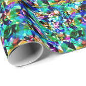 Kleurrijke diamanten en spaarkassen cadeaupapier (Rol Hoek)