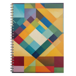 Kleurrijke Diamond Abstract Art Notitieboek