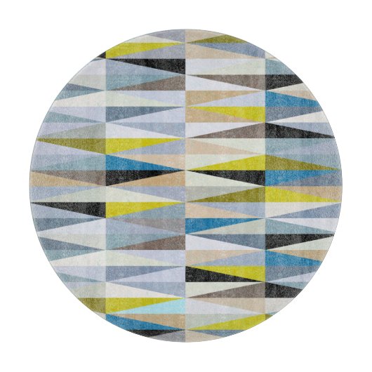 Kleurrijke Diamond Floor Tegels Textuur Snijplank (Voorkant)