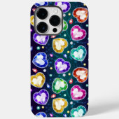 Kleurrijke Diamond Heart Abstract Art Valentijnsda Case-Mate iPhone Case (Achterkant)